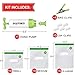 Sous Vide Bags 30 Packs, BQYPOWER Reusable BPA Free Freezer Safe Vacuum Food Storage Bags & Sandwich baggies, 3 Sizes Sous Vide Bag Large Kit for Anova and Joule Cookers & Food Storaging