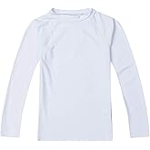 ESTAMICO Boys' UPF 50+ Long-Sleeve Rashguard Athletic Swim Shirt
