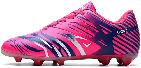 STEELEMENT Boys Competition/Training Football Boots Moulded Stud Soccer Shoes,Unisex's Outdoor Professional Sneaker - Soft Ground Comfortable Fit Flexible -Astroturf,Turf