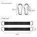 Tree Swing Hanging Straps Kit - Holds 2000 lbs, 5ft Long Straps with 2 Tree Protectors; 2 Safer Lock Snap Carabiner Hooks Perfect for Tree Swing; Hammocks, Perfect for Swings (4000 Lbs) (Black)