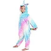Riverchan Kids Unicorn Onesie Animal Pajamas Halloween Cosplay Costume Sleepwear Gift for Girls