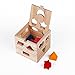 Shape Sorter Toy with 15 Holes My First Wooden Toys Shapes and Colors Matching and Sorting for Toddlers - Learning and Educational Toys for Kids