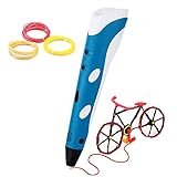 Soyan 3D Pen for Arts and Crafts, 3D Molding, Sculpting and Doodling, Perfect Gift for Kids (Blue)