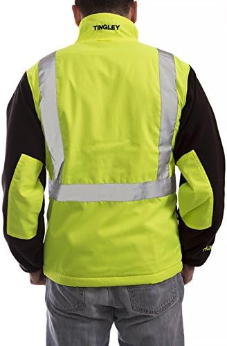 TINGLEY Workreation Icon LTE Quilted Insulated Jacket, Fluorescent Yellow Green, X-Large, (J73022)