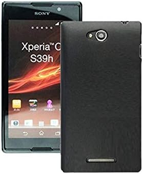 Azzil Back Cover Candy Matte Finish Soft Case for Sony Xperia C (Black)