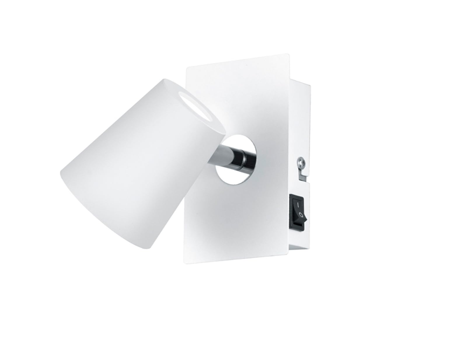 Trio Leuchten 573190107 Table Lamp, Matte Nickel/Chrome, Chrome, White, 16.0 x 7.5 x 12.0 cm