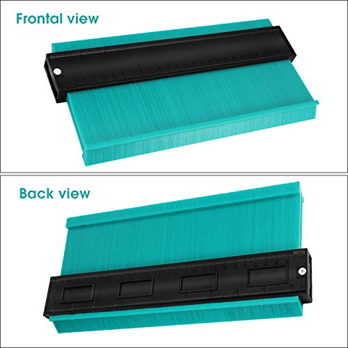 KEGOUU Contour Gauge 10 Inch Profile Gauge Measure Ruler Contour Duplicator for Precise Measurement Tiling Laminate Wood Marking Tool - Thumbnail 4