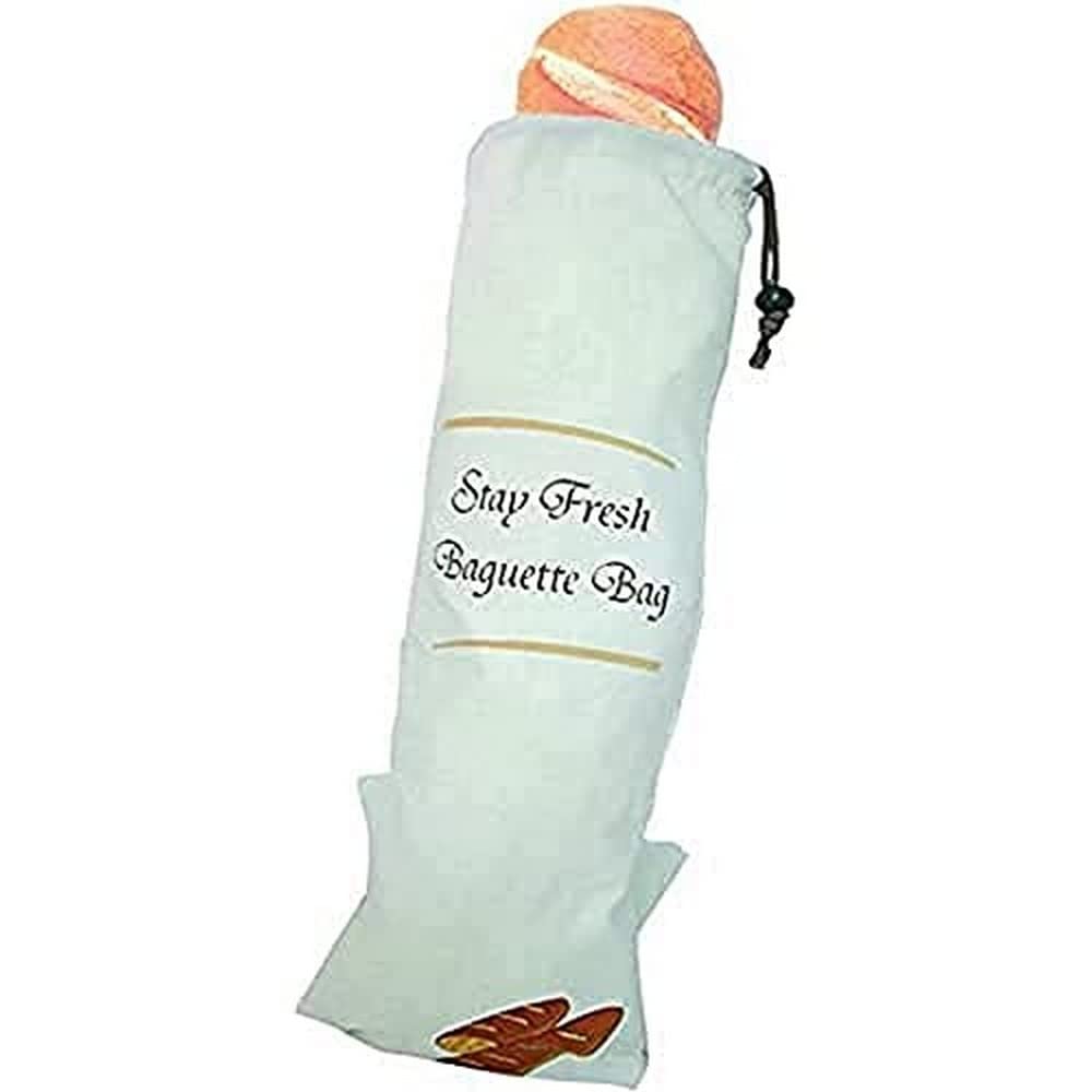 MSV Food Storage Bag of Cotton/Polyester, White/Red/Black