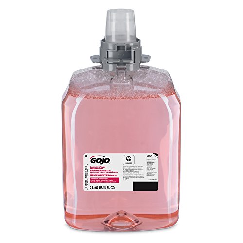 GOJO 5261-02  2000 mL Luxury Foam Handwash,  FMX-20 Refill (Case of 2),Translucent Pink,Compatible with Dispenser #5250-06, 5255-06