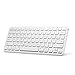 Anker Ultra Compact Slim Profile Wireless Bluetooth Keyboard for iOS, Android, Windows and Mac with Rechargeable 6-Month Battery (White)
