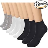 8 Pairs Womens Ankle Socks No Show Socks Women Socks Casual Socks