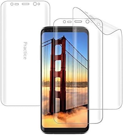 S8 Plus Screen Protector,2-Pack [Case Friendly] LeKu HD Clear Full Coverage Curved Screen Protector Film(Not Glass) for Samsung Galaxy (S8+) S8 Plus (Extra Practice Film Included)