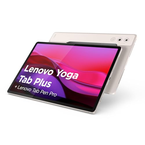 Lenovo Yoga Tab Tablet | 11.1 Inch 3.2K LTPS Display | 16:10 | Qualcomm Snapdragon 8 Gen 3 | 12GB RAM | 256GB Memory | Qualcomm Adreno 750 Graphics | Android 15 | Seashell | Includes Tab Pen Pro
