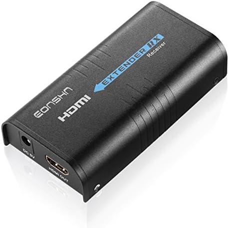 HDMI Extender Receiver Over TCP/CP Ethernet Cable Cat5/5e/6/6e up to 400ft(120m),Support 1080P Full HD by EONSHN(RX Only )