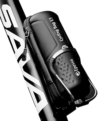 Boîte à Outils Vélo GORIX – étanche, Zip, Carbone, 25 Cm, Se Fixe Au Porte-bidon – Pour Pompe, Chambre à Air, Démonte-pneus