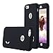 iPhone 6S Case Pandawell Shockproof Hybrid High Impact Hard Plastic+Soft Silicon Rubber Armor Defender Case Cover for Apple iPhone 6S / iPhone 6 4.7 inch - Black