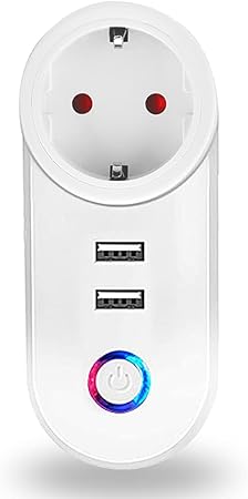 16 A Enchufe inteligente Wi Fi Smart Plug con 2 puertos USBControl
Remoto y Funcin de Temporizador Compatible con Alexa y Google HomeNo
Requiere ConcentradorPrecio estimado 14.88 €