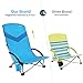 MOVTOTOP Folding Beach Chair, 【Newest 2020】 Portable Outdoor Backpack Camping Chair, High Back Rest Beach Chairs with Carry Bag Heavy Duty 300 lbs Capacity