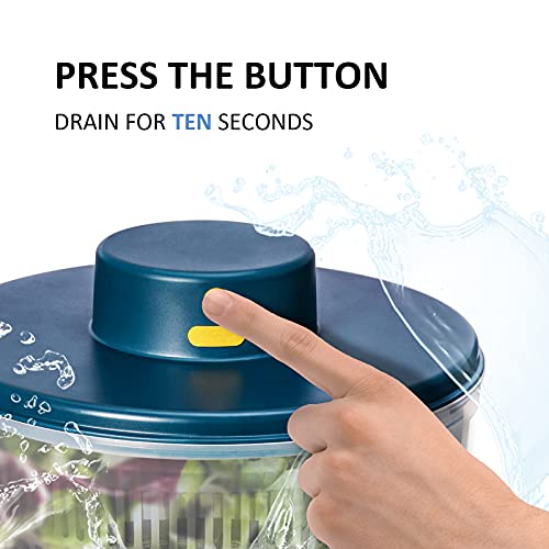 BORNKU Electric Salad Spinner 3L USB Chargeble,Vegetable Washer with Bowl, Lettuce Cleaner and