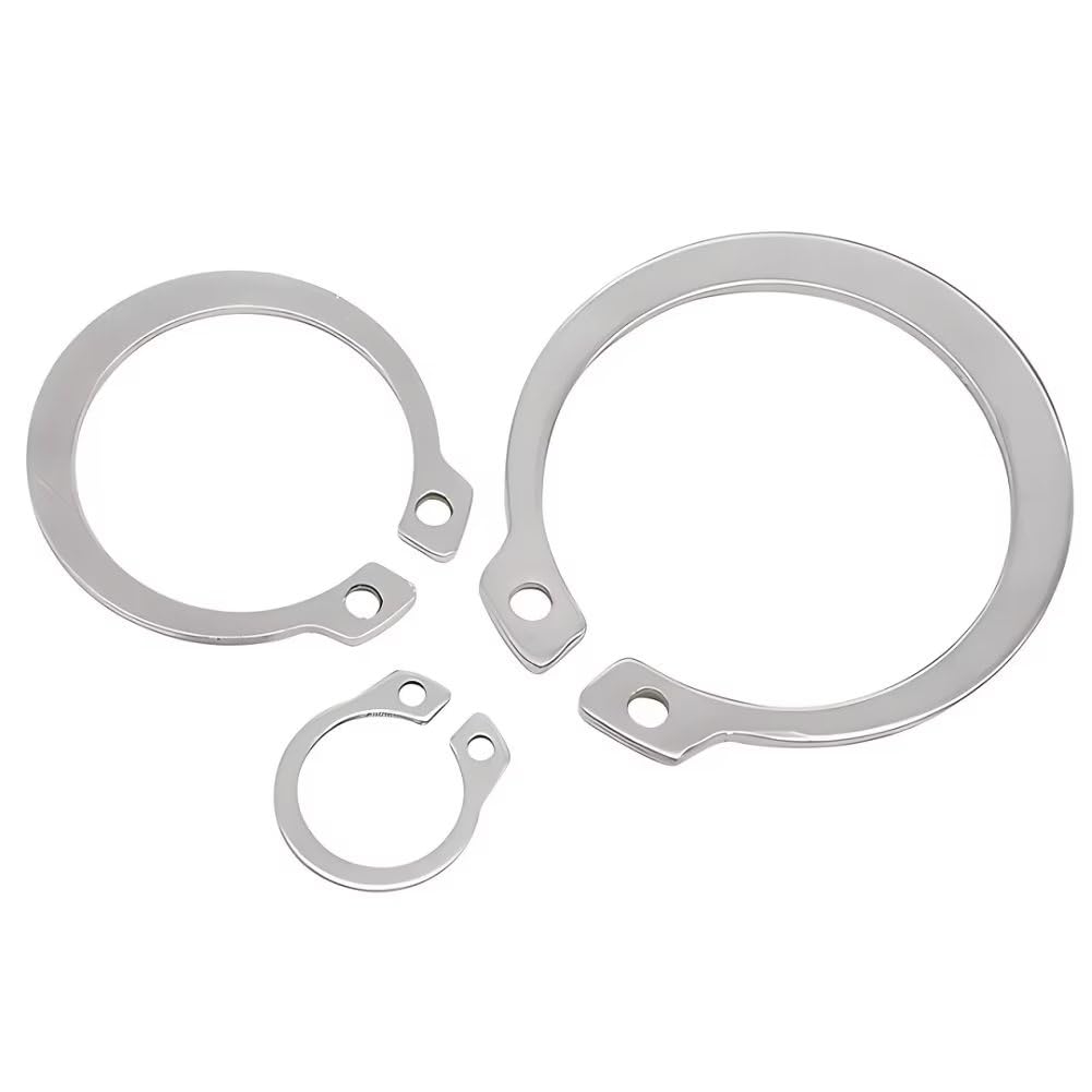 SYDARSYN 40mm External Circlip Snap Ring 304 Stainless Steel Retaining Clip Rings C-Clips Circlips for Axles and Shafts (10 pcs)