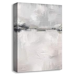 Canvas Wall Art Abstract Beautiful Oil Painting Feature Artwork for Home Prints Framed - 12x18 inches