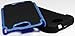 Bastex Double Layer Hard Hybrid Gel Case / Cover for HTC One S - Black & Blue