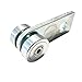 ANDUSTRIAL- 2 Bearing Trolley Assembly Roller - Silver Finish: Electro-Galvanized Zinc - Fits 1-5/8