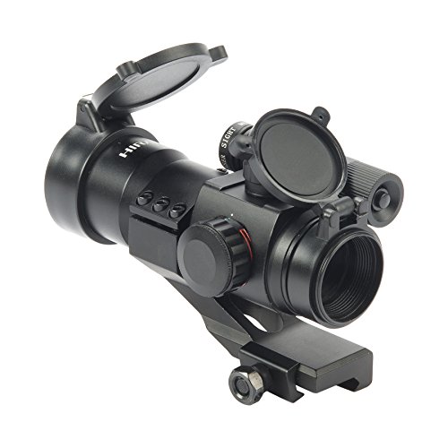 HIRAM 1X30 4 MOA Green Red Dot Sight for Rifles with Green Laser, Picatinny Cantilever PEPR Mount - Thumbnail 2