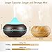 InnoGear 500ml Aromatherapy Essential Oil Diffuser Wood Grain Aroma Diffusers Cool Mist Humidifier with Timer Adjustable Mist 7 Color Changing Night Lights Waterless Auto Shut-Offthumb 1