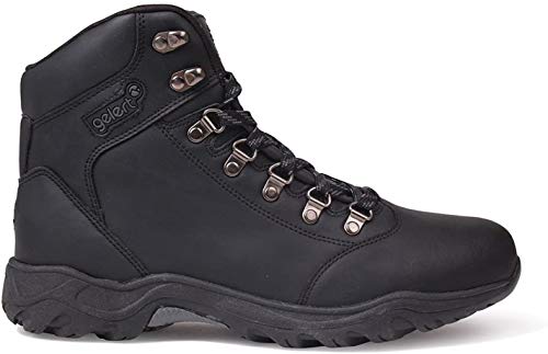 Gelert Mens Leather Boots Walking Lace Up Upper Cushioned