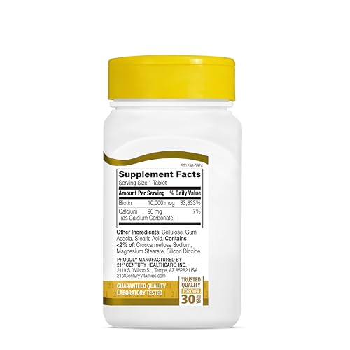 21st Century 21st Century, Biotin, 10,000 mcg, 60 Tablets