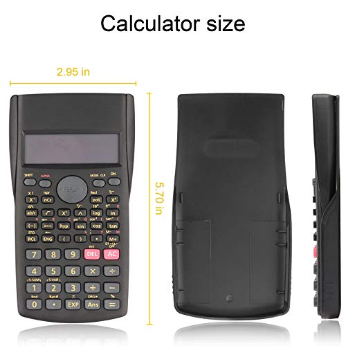 12 Pack Scientific Calculators Bulk - 2-Line Display Engineering Calculators For Students & Offices