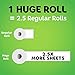Bounty 2-Ply Paper Towels, 11in. x 10 1/4in, White, Pack Of 2 Huge Rolls