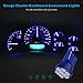 Partsam 194 168 LED Bulb Blue, T10 Instrument Gauge Cluster LED Bulb, Blue Dash Dashboard Light for Car Interior Dome Map Door Courtesy Light, 8-3020-SMD, 6Pcs