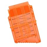 Vbestlife Bullet Clips Magazine Clip for Nerf, Quick Reload Mega Magazine Clip Toy Gun Carrier Soft Bullets Storage for Nerf N-Strike Elite Blaster Toy Gun (Orange)