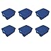 Sterilite 12 Gal Latch and Carry, Stackable Storage Bin with Latching Lid, Plastic Tote Container to Organize Closets, Blue with Blue Lid, 6-Pack