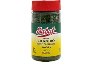 Sadaf Dried Cilantro Leaves - Cilantro Leaves for Cooking & Food Seasoning - Halal - Kosher & Vegetarian - 1 oz Bottle with Shaker Top