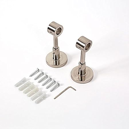 Amazon.de: Ventanara Wand und Deckenhalterung Gardinenstange doppelt