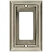 Brainerd 64176 Architectural Collection Single Decorator Wall Plate, Satin Nickel