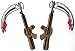 Jacket Collar Scythes Biker Outlaw Rebel Motorcycles MC Club Patch Set