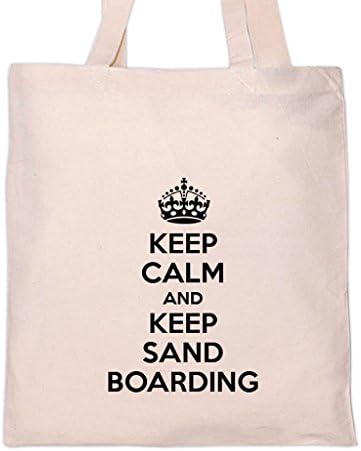 KEEP CALM AND KEEP SAND BOARDING Sport Sports Tote Bag