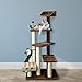 Furhaven Pet Cat Tree | Tiger Tough Cat Tree House Perch Entertainment Playground Furniture for Cats & Kittens, Play Stairs, Brownthumb 4