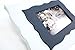 Thistle & Poppy Solid Wood Magnetic Picture Frame - Fits 5x7 Photo - Large Frame Size - Overall Dimensions 11x14 in Light Vintage Blue & Navy Blue