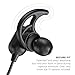 Phaiser BHS-760 Bluetooth Headphones, Magnetic Wireless Sport Headset for Running, Sweatproof Cordless Earphones with Mic for Working Out, Comfortable Wireless Earbuds for Exercise, Blackout