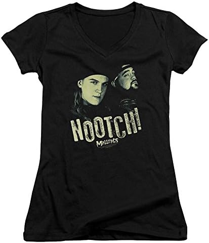 Mallrats Romantic Comedy Jay Silent Bob Movie Nootch Juniors V-Neck T-Shirt Tee