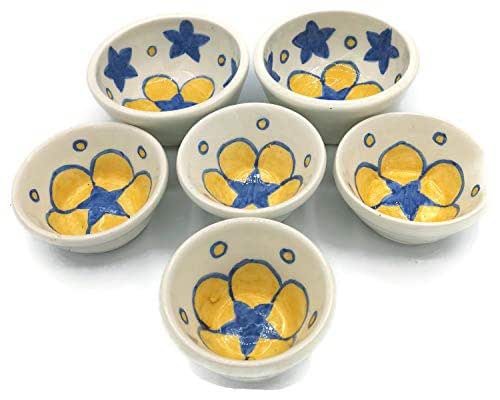 Set of 6 Small Ceramic Pottery Bowls