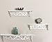White Book Shelf Floating Wall Shelves Display Set of 3 Great for Books or Collections Utility Shelf Add Design and Taste to Your Room Easy Assembly