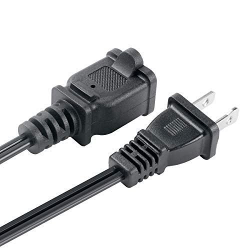 VSEER Polarized 2-Prong Male-Female Extension Power Cord Cable, 2 Outlet Extension Cable Cord US AC 2-Prong Male/Female Power cable10A/125V,Nema 1-15P to 1-15R Cable Polarity (12FT) - Thumbnail 3