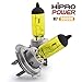 Hipro Power H7 55W 3000K Golden Yellow Xenon HID Halogen Headlight Bulbs - Low Beam
