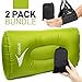 Araloo - Airplane Footrest Hammock and Inflatable Lumbar Pillow - Airplane Comfort - Travel Foot Rest - Prevents Leg Swelling and Soreness - Provides Lower Back Support, Relaxation and Comfort